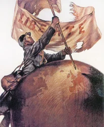 Affiche de la Liberté de la Première Guerre Mondiale du Crédit Lyonnais, 1917
